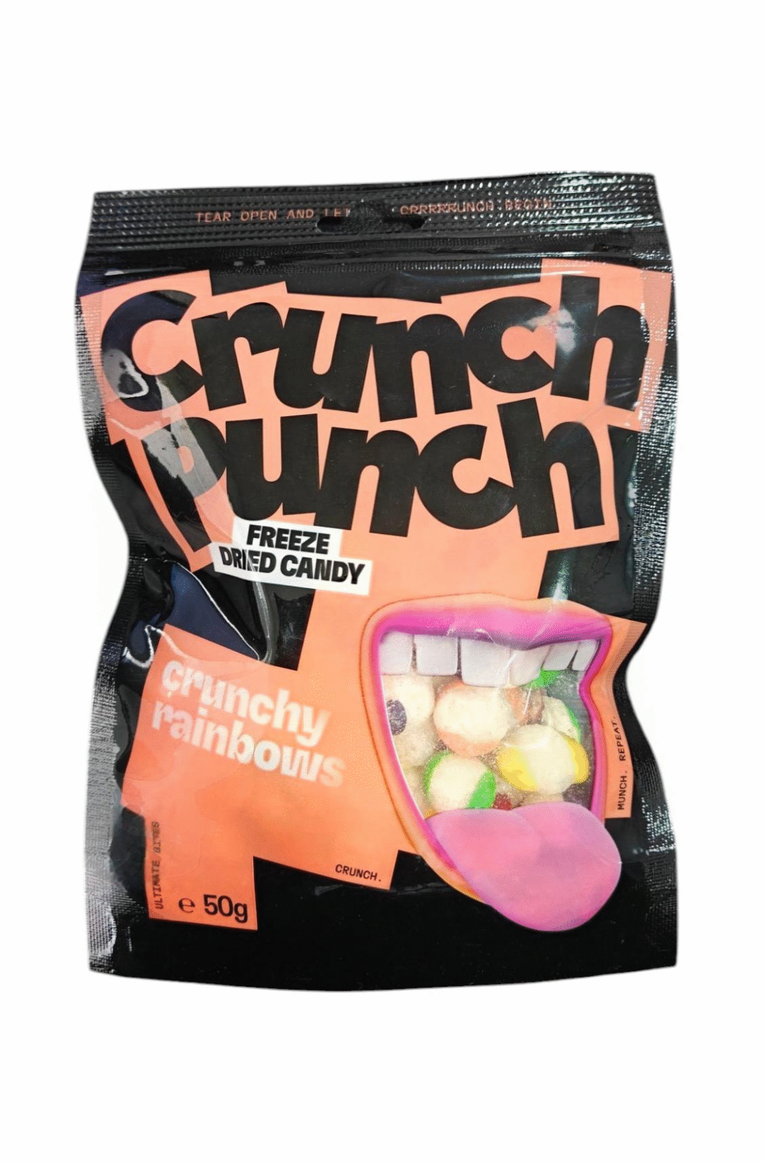 CRUNCH PUNCH FREEZE DRIED CANDY CRUNCHY RAINBOWS 50GR