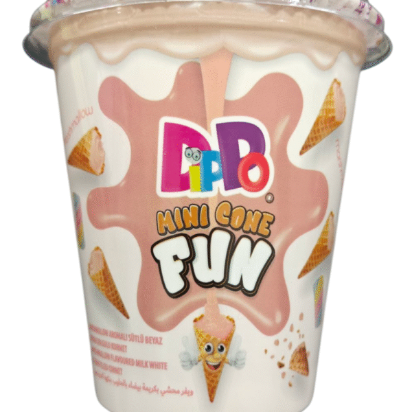 DIPPO MINI CONE FUN MARSMALLOW FLAVOURED FILLED 100GR