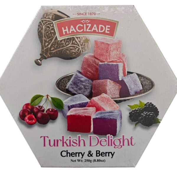 HACIZADE ΛΟΥΚΟΥΜΙ TURKISH DELIGHT ΚΕΡΑΣΙ ΚΑΙ ΒΑΤΌΜΟΥΡΟ 250G