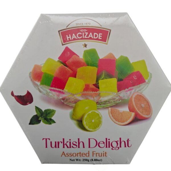 HACIZADE ΛΟΥΚΟΥΜΙ TURKISH DELIGHT ΔΙΆΦΟΡΑ ΦΡΟΎΤΑ 250G